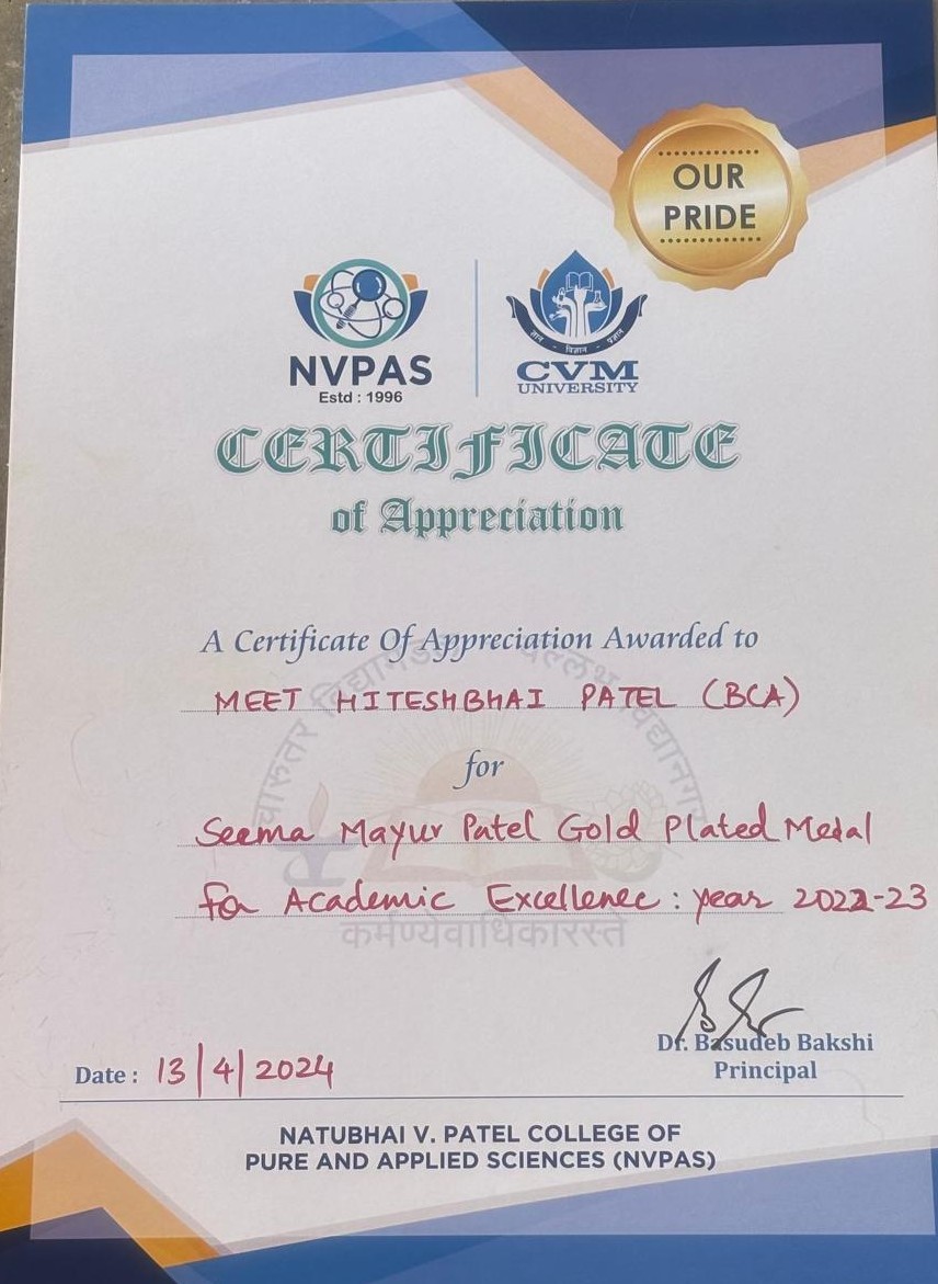 College Gold Medal 2